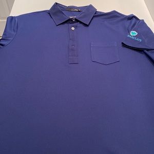Mens RLX navy golf shirt